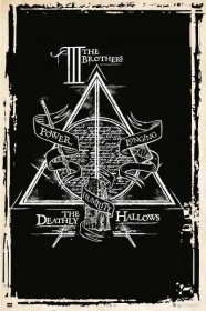 Harry Potter - Deathly Hallows Symbol - Plakát, Obraz na zeď | 3+1 ZDARMA | Posters.cz