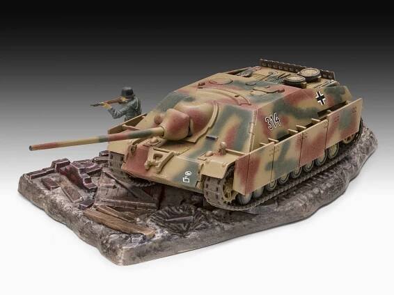 Jagdpanzer IV (L/70) - obsahuje barvy a lepidlo - Revell ModelSet military 63359