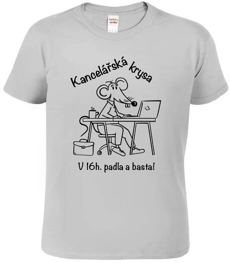 Pánské vtipné tričko - Kancelářská krysa - www.HobbyTriko.cz