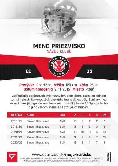 SportZoo - Moje kartička