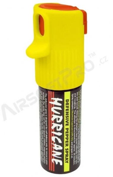 Pepřový sprej HURRICANE - 15 ml - žlutý
