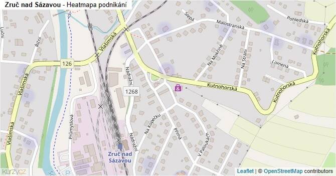 Zruč nad Sázavou - mapa podnikání