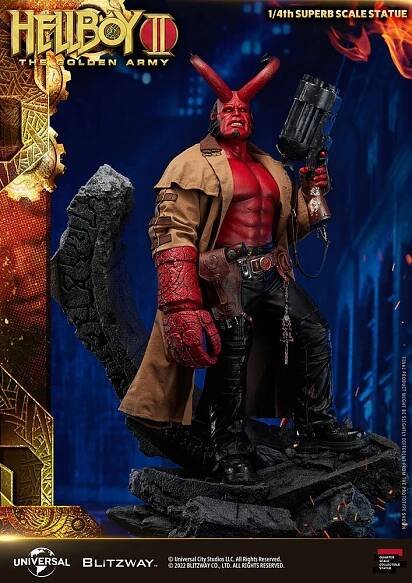 Hellboy II The Golden Army - Superb Statue 1/4 Hellboy 70 cm | Figures.cz