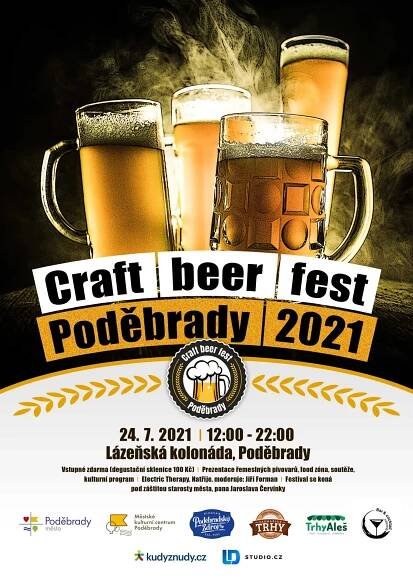 Pivní festival · 24. 7. 2021 12:00 – 22:00 · · Vstup zdarma · Lázně Poděbrady, a. s.