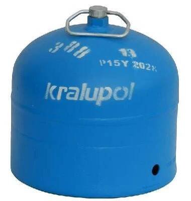 KRALUPOL NÁPLŇ plynu Propan-butan 2 kg do ocelové lahve LPG 2PB