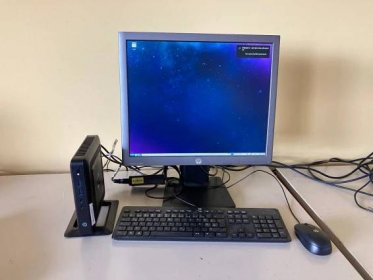 Terminál HP tc 520 - (není to plnohodnotný počítač) + monitor+kláv+myš