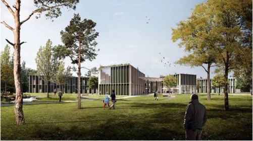 Lesy v lese, ambiciózní projekt nové budovy generálního ředitelství lesů ČR (Zdroj: Ondřej Chybík, Michal Krištof)