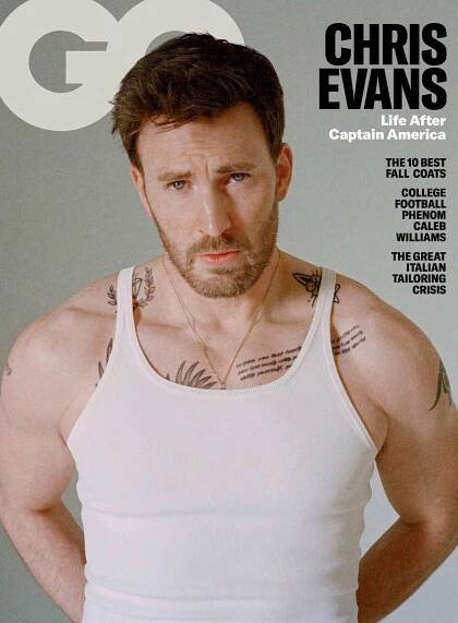 Chris Evans, GQ, October 2023 cover