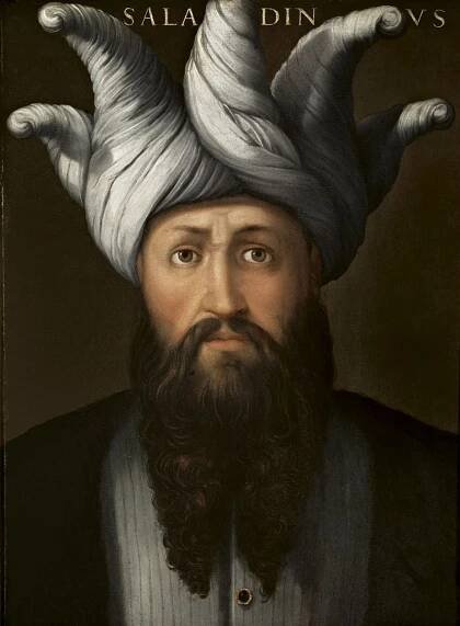 Das Gemälde von Sultan Saladin stammt aus dem 17. Jahrhundert.