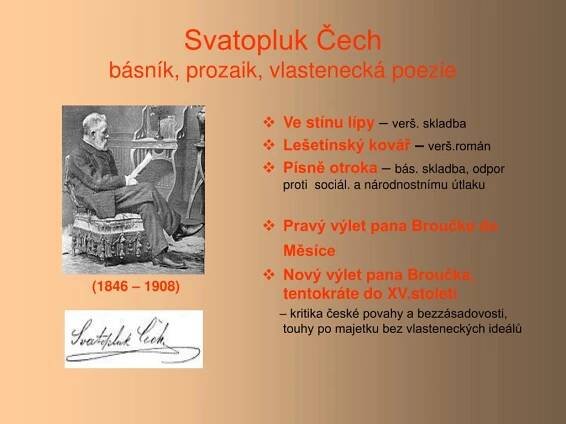 PPT - Česká literatura 2. pol. 19.století PowerPoint Presentation, free download - ID:4196610