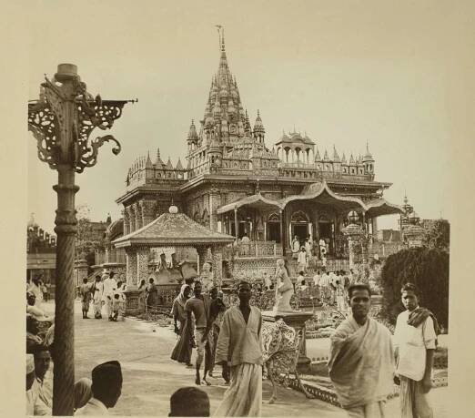 The Jain temple, Parashnath Mandir Calcutta.jpg