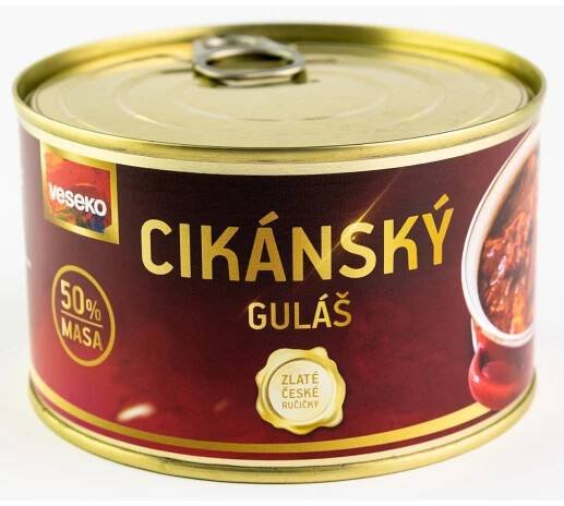 Konzerva VESEKO Cikánský guláš 400 g