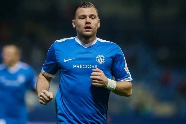 Zápas 14. kola první fotbalové ligy mezi týmy FC Slovan Liberec a FC Baník Ostrava se odehrál 18. listopadu na stadionu U Nisy v Liberci. Na snímku je Radim Breite.