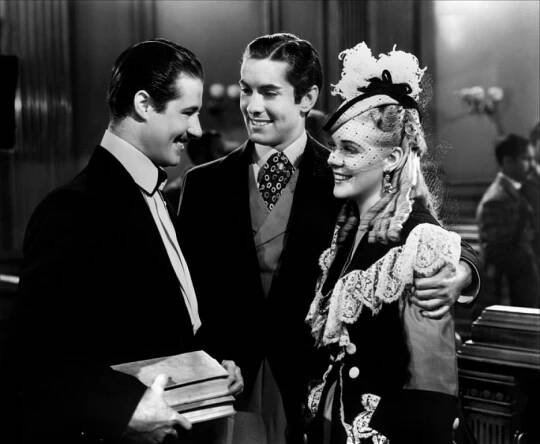 Don Ameche, Tyrone Power, Alice Faye - Chicago hoří - Z filmu