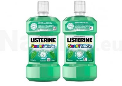 Listerine Smart Rinse Mint dětská ústní voda 2× 250 ml - Nazuby.cz
