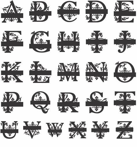 personalized letter monogram