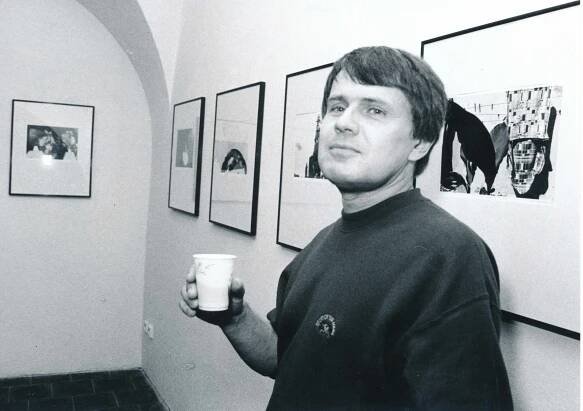 Vernisáž v Pražském domě fotografie, 1995