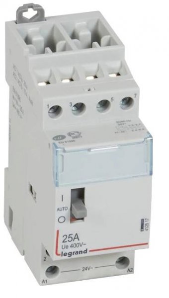 Stykač 412517 25A 4N/O 24V