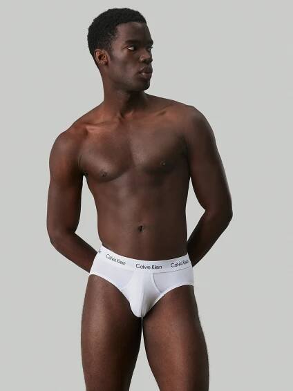 Calvin Klein Underwear Slipy – modrá: přední strana