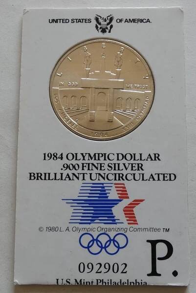 1 Dolar - 1984 Olympiáda Los Angeles BK