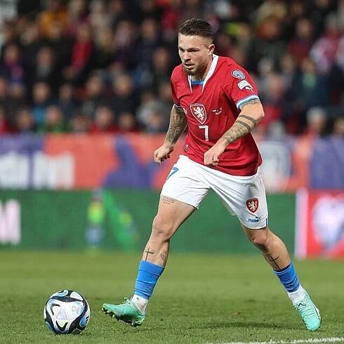 Vasil Kušej při svém debutu za seniorskou reprezentaci.