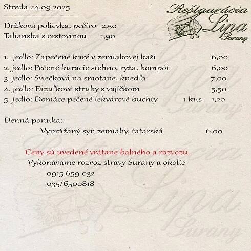 Reštaurácia Lipa Šurany