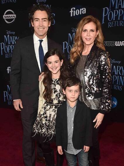 John Fortson, Abby Ryder Fortson, Christie Lynn Smith and Joshua Taylor Fortson attend Disney's 'Mary Poppins Returns' World Premiere