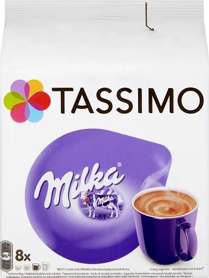 Tassimo Milka 1×8 ks, kávové kapsuly