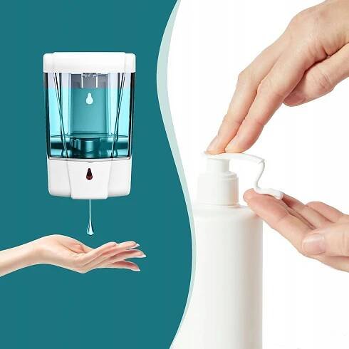 700 ml BEZDOTYKOVÝ AUTOMATICKÝ DÁVKOVAČ MÝDLA V GELU DÁVKOVAČ TEKUTINY Dávkování bezkontaktní