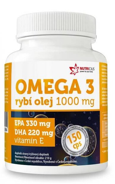 Nutricius Omega 3 Rybí olej 1000 mg