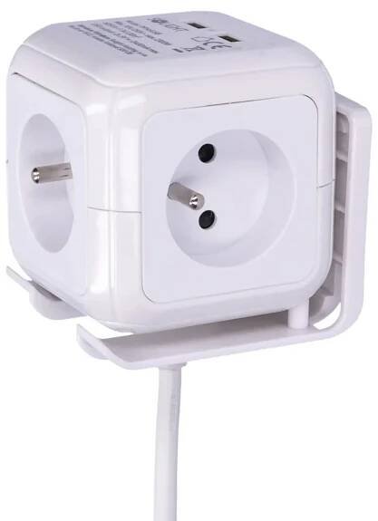 Prodlužovací Kabel single Solight 2 m 1 ks zásuvek bílý Kód výrobce 8592718022303