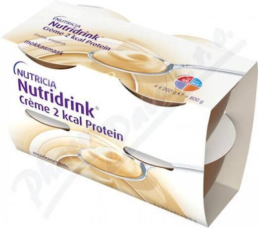 NUTRIDRINK CREME 2 KCAL PROTEIN S PŘÍCHUTÍ KÁVY POR SOL 4X200G