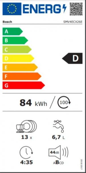Vestavná myčka nádobí Bosch SMV4ECX26E