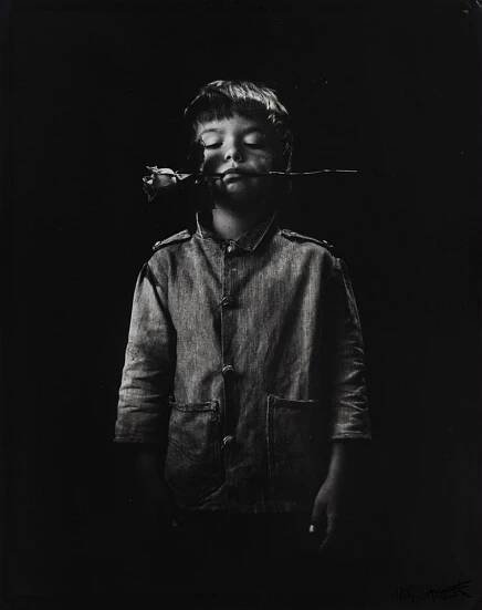 JAN  SAUDEK - CHLAPEC S RŮŽÍ, Z CYKLU MÁ VLAST, 1969