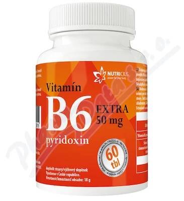 Vitamín B6 EXTRA pyridoxin 50mg tbl.60