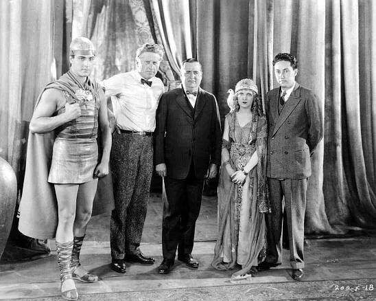 Ramon Novarro, Fred Niblo, May McAvoy - Ben Hur - Z natáčení