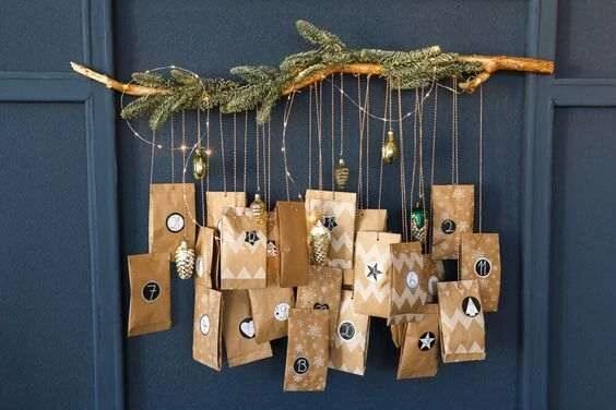 Adventní kalendář Pinterest