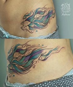 Ryby tetování - Medusa tattoo - originální tetování Frýdek-Místek