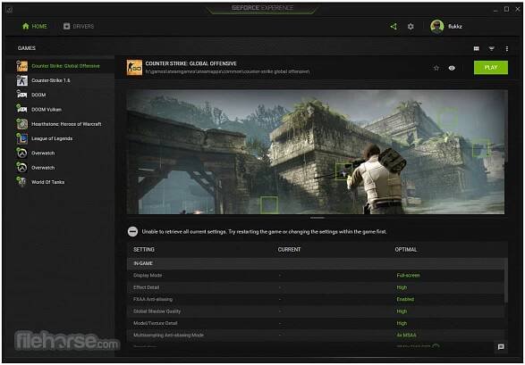 NVIDIA GeForce Experience 3.28.0.417 Screenshot 1