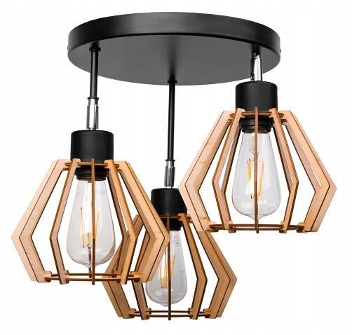 Berge Diamond Wood 3xE27 60W od 726 Kč