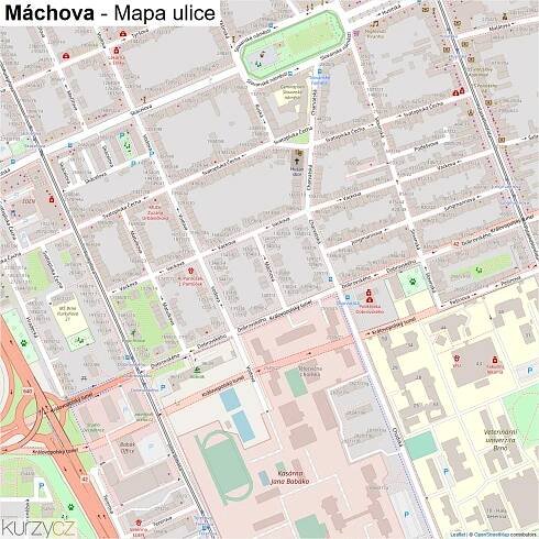 Máchova - mapy | Kurzy.cz