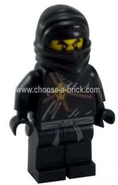 LEGO Minifigure Cole - njo006 (detailed front view)