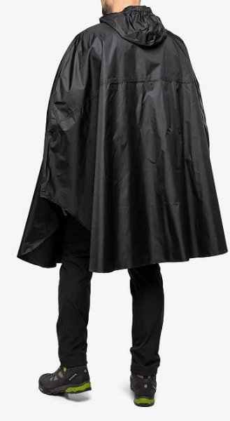 Turistická pláštěnka Trekmates Rove Poncho - black