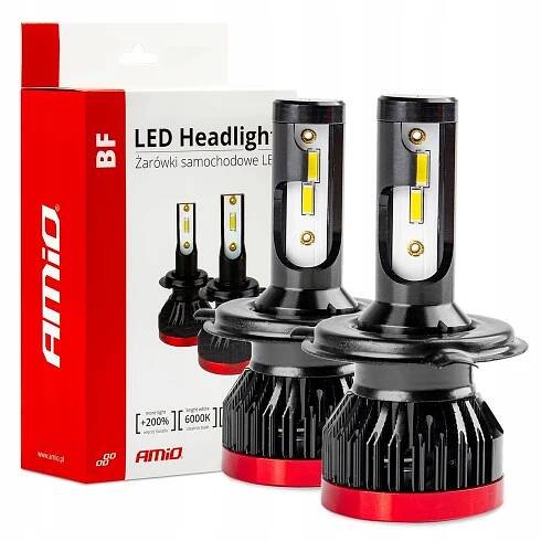 Žárovky H4 BF LED 2ks do auta 9-18V 6000K + filtr proti rušení