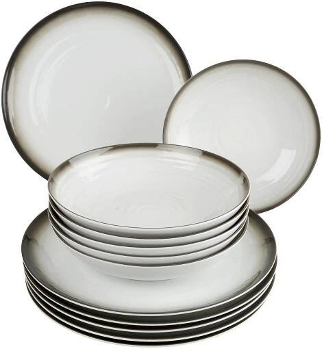 TAFELSERVICE Terra 12-teilig  - Beige/Braun, LIFESTYLE, Keramik (7,916kg) - Seltmann Weiden