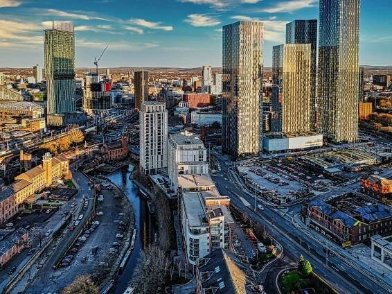 Manchester Aerial Photography by Aztech Drones Stockport 2