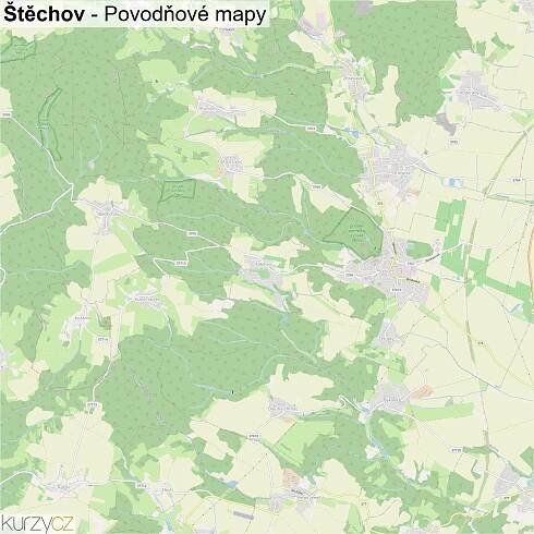 Štěchov - mapy | Kurzy.cz