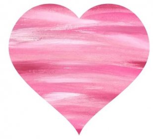 Watercolor Heart Abstract Pink Background Valentine Day Love Icon Element — Stock Photo, Image
