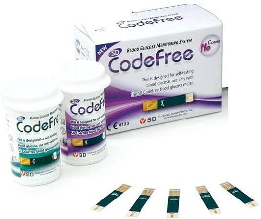 Celimed Testovací proužky pro SD Codefree 50 ks