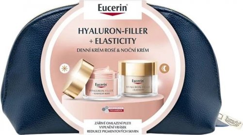 Eucerin Hyaluron-Filler + Elasticity denní krém Rosé & noční krém